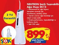 NEUTRON ŞARJLI TAŞINABİLİR AĞIZ DUŞU DC12